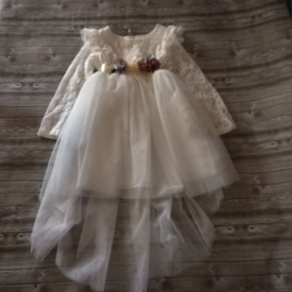 🎉S-HP🎉 10/$40 SHEIN Girls Charming Lace Dress with Tulle Skirt